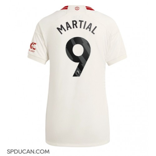Zenski Nogometni Dres Manchester United Anthony Martial #9 Rezervni 2023-24 Kratak Rukav